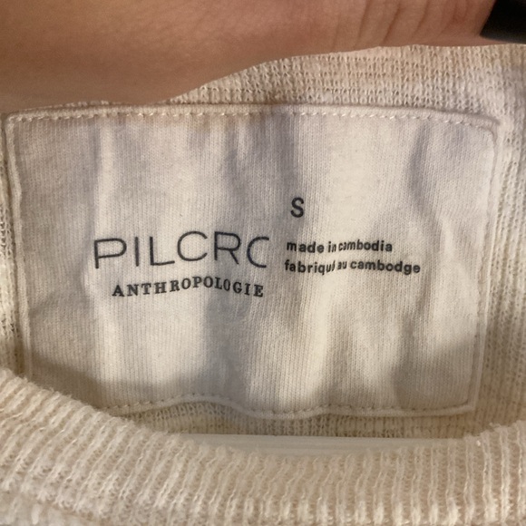 Anthropologie PILCRC Cream Top - Picture 3 of 7
